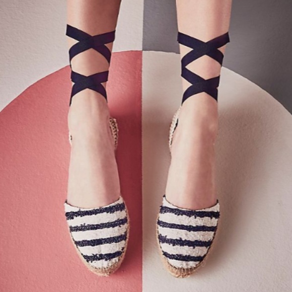 Manebi D'Orsay Striped Espadrilles - Picture 4 of 6